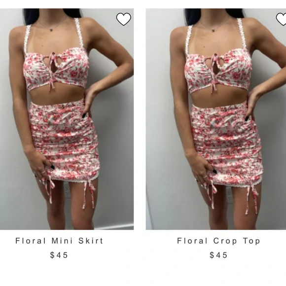 ☀️✌🏼NWOT Floral 2 Piece Set - Picture 11 of 12